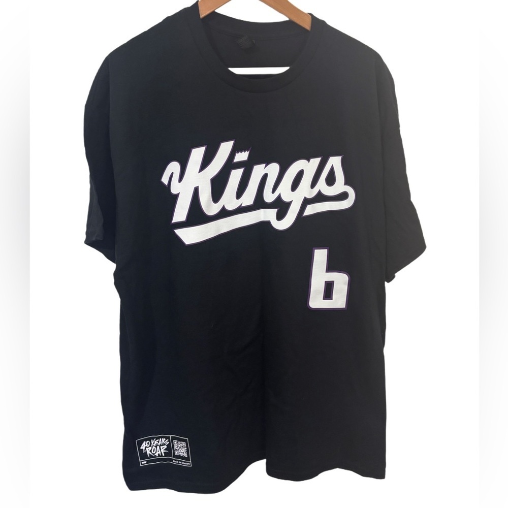 Sacramento Kings 40 Years Of‎ Roar #6 NBA Basketball Black Men's Size XL